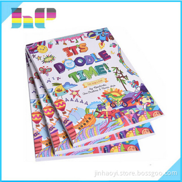printing cheap and custom kids colourful children book with removable stickers